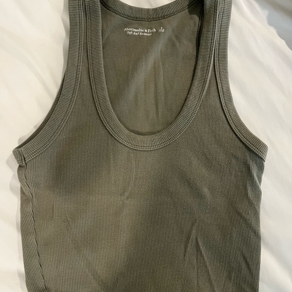 Abercrombie & Fitch Olive Tank Top